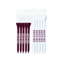 (5) 2 3/4" Golf Tees  & (5) 3 1/4" Golf Tees in Polybag