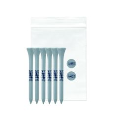 6 Golf Tees 2 Ball Markers in Polybag