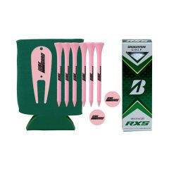 Can Insulator with Bridgestone Tour BRXS Golf Balls & Tees