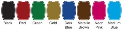 Aluminum Bag Tag Colors